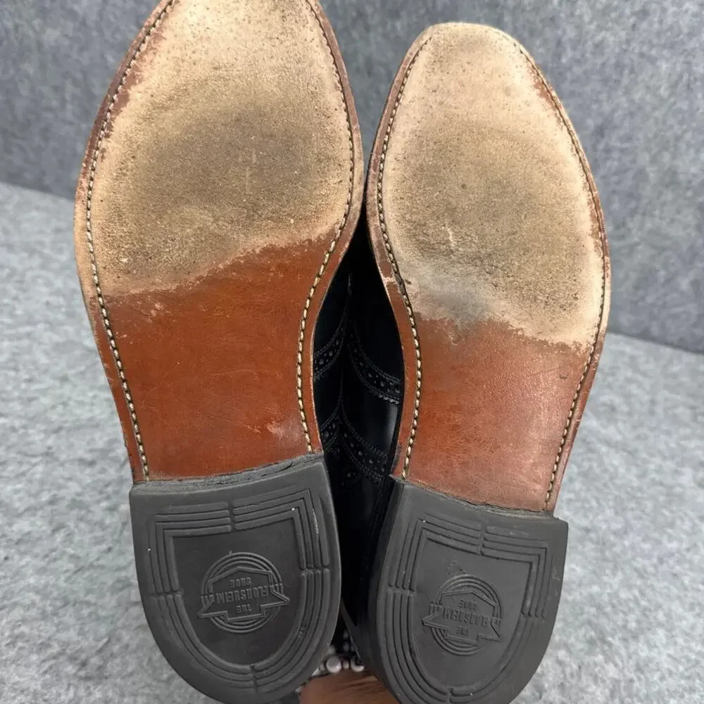 Florsheim Lexington Wingtip Black Patent Leather Lace Up Dress Oxford Men 7.5 E
